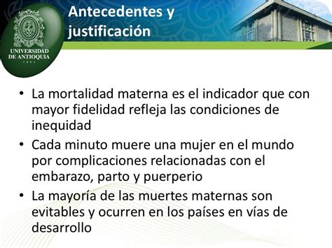 Vigilancia Epidemiológica De La Mortalidad Materna En Antioquia