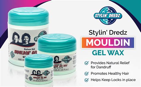 Stylin Dredz Mouldin Gel Wax Loc N Twist Gel Dreadlock Gel Wax With Tea Tree