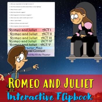 Romeo And Juliet Interactive Flipbook By Educate And Create Tpt