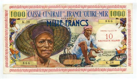 Guadeloupe Caisse Centrale De La France D Outre Mer Billets Du