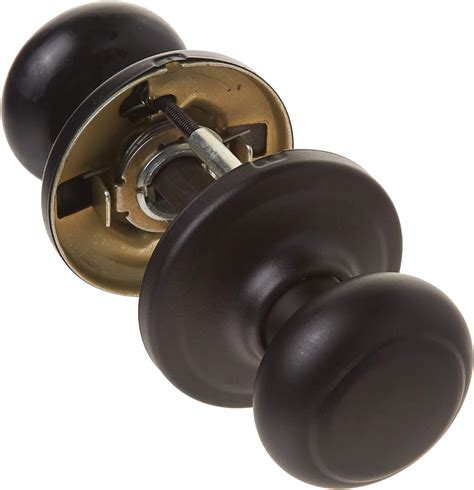 Weiser Troy Matte Black Door Knob Interior Door Handles Passage Knobs For Hall And Closet Door