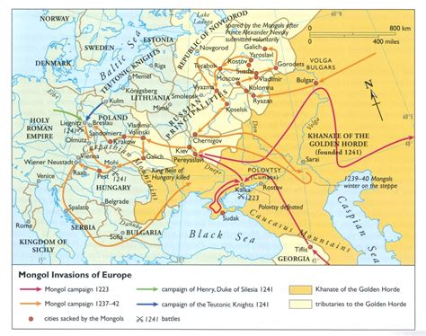 Mongol Invasions Of Europe Under Subutai Maps On The Web