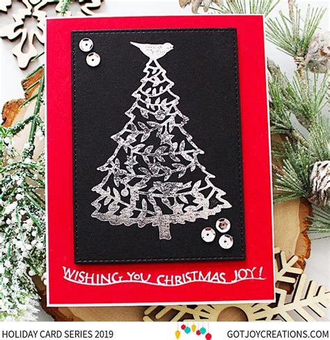 Holiday Card Series Day Spellbinders Glimmer Hot Foil Got
