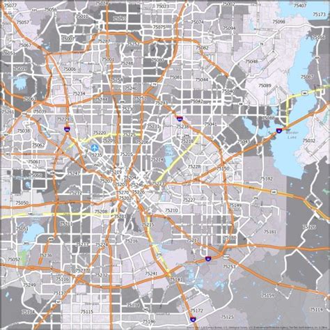 Dallas Zip Code Map GIS Geography