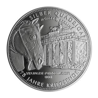 1 2 Unze Silber Germania Quadriga 2020 75 Jahre Kriegsende 999 99 A