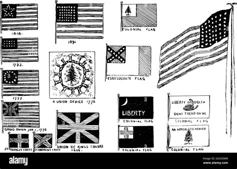 evolution  flag suggestive programs  stock photo alamy