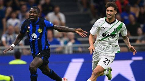 Babak Pertama Inter Milan Vs Sassuolo Di Liga Italia Thuram Dan