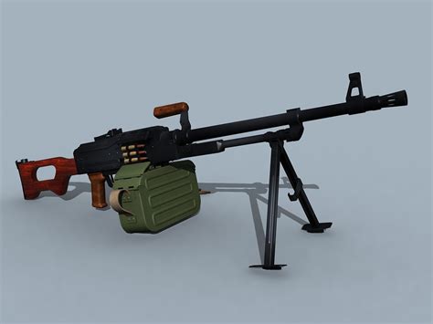 3ds soviet kalashnikov pk pkm