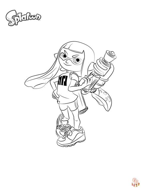 Splatoon Coloring Pages Free Printable And Easy To Color