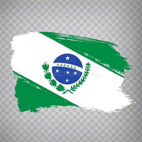 Bandeira De Parana A Partir De Pincéis República Federal Do Brasil