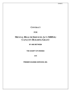 Fillable Online Mental Health Services Act Mhsa Capacity Fax