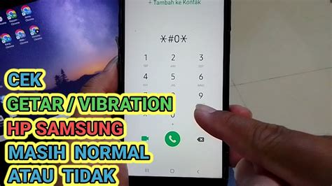 Cara Cek Getar Hp Samsung Masih Normal Tidak YouTube