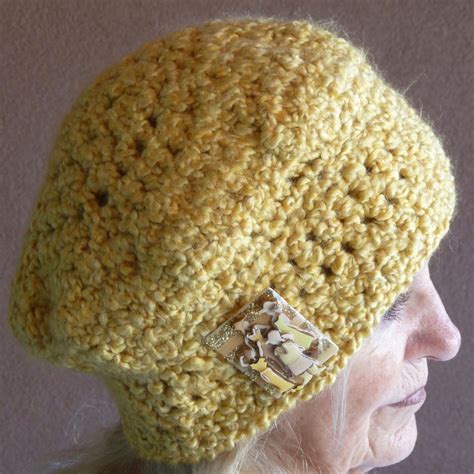 Winter Hat / Crochet Hat/ Yellow Hat / Handmade Original Hat / | Etsy