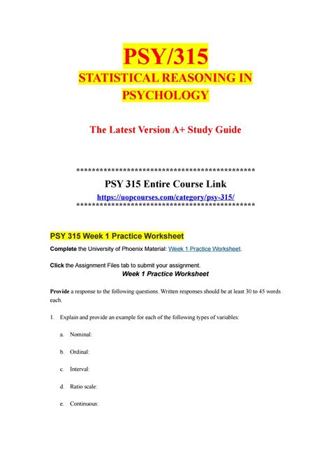 Psy Psy Psy Uop Entire Course Uopcourses By Uopx Issuu