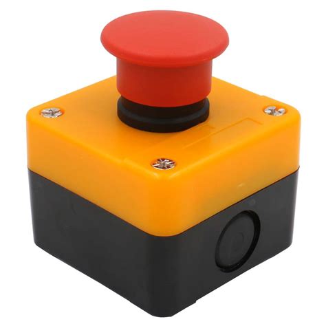 Buy Baomain Red Sign Momentary Emergency Stop Weatherproof Push Button