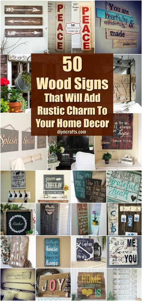 50 Wood Signs That Will Add Rustic Charm To Your Home Decor - DIY & Crafts