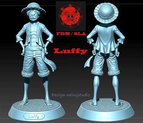 D Model Figure One Piece Monkey D Luffy Cgtrader