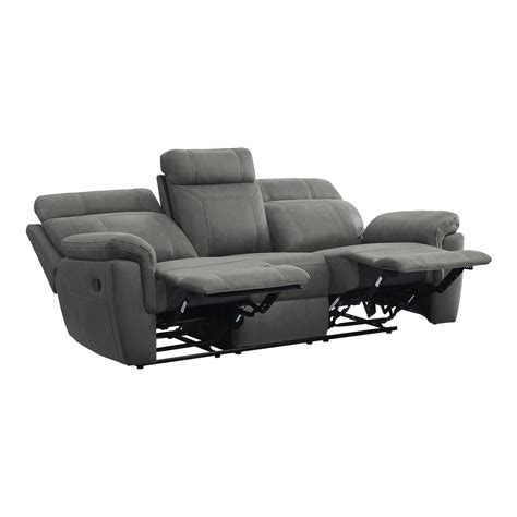 Double Reclining Sofa with Center Drop-Down Cup Holders – Holbrooks ...