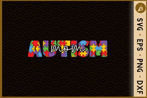 Autism Mom Autism Puzzle By Ssflowerstore Thehungryjpeg