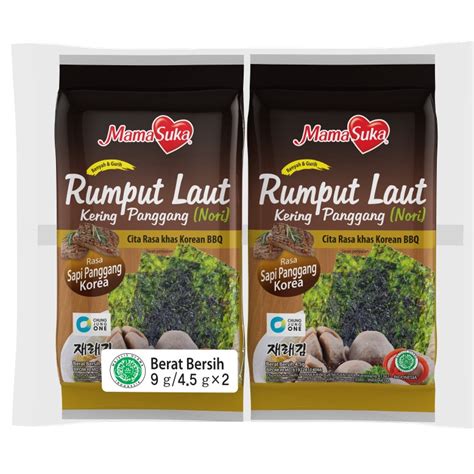 Jual Original Mamasuka Rumput Laut Kering Panggang Nori Murah Pack