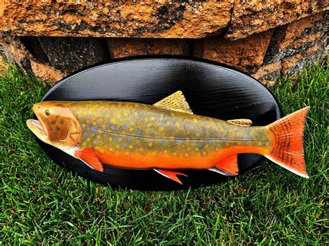 Brook Trout Replica Trout Carving Wildlife Art Fishing Art Fly