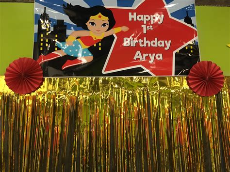 Wonder Women First Birthday Party Happy 1st Birthdays First