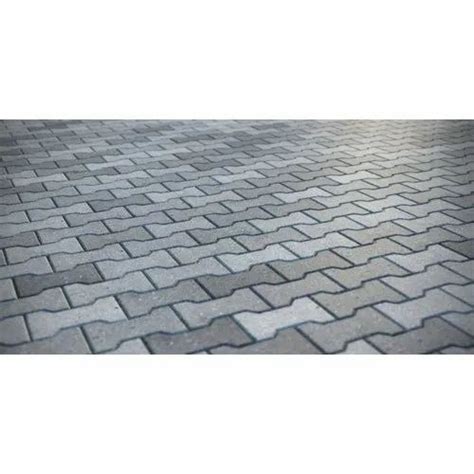 Outdoor Mm Grey Concrete Interlocking Paver Block For Pavement