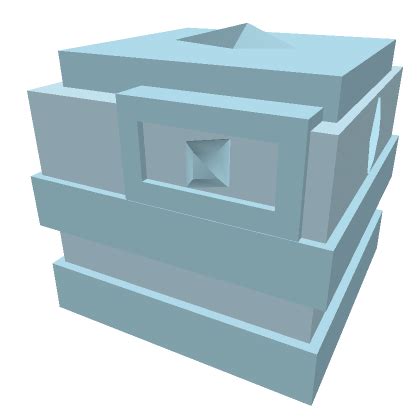 Blue Blocky Armor Left Shoulder Roblox