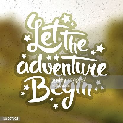 Let the adventure begin vector image | Royalty Free