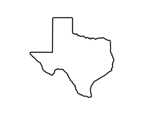 US State Map Texas Outline Symbol Vector Illustration Honeycomb