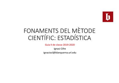 Guia Estadistica Ii Warning Tt Undefined Function Fonaments Del