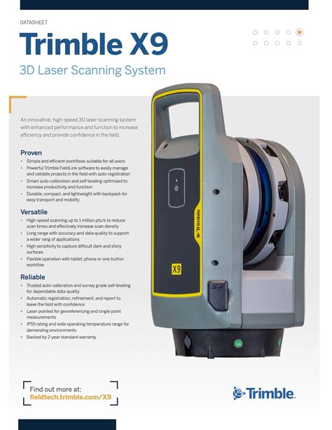 Datasheet Trimble X Scanner Buildingpoint Scandinavia