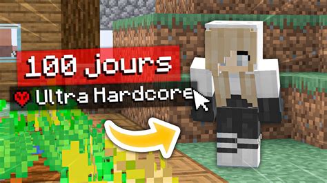 Survivre Jours Sur Minecraft En Ultra Hardcore Youtube