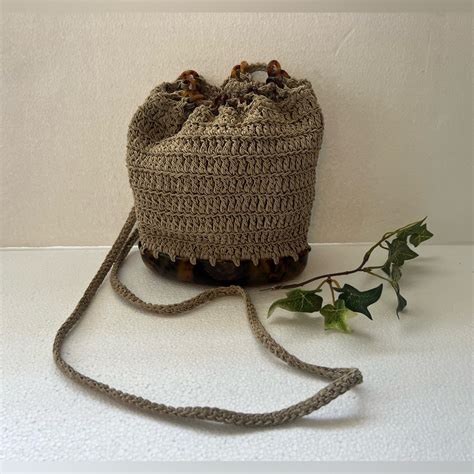 Carrie Forbes Crochet Macrame Tortoiseshell Bag Gem