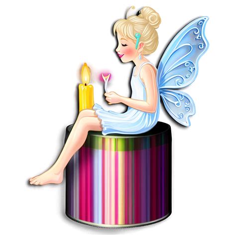 Download Whimsical Fairy Candle Png Kcn55