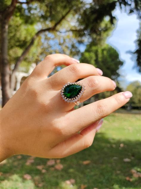 Sterling Silver Hurrem Sultan Ring Turkish Handmade Etsy