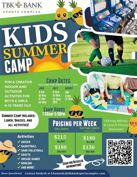 All Sports And Activities Summer Break Camp Tbk Bank Sports Complex