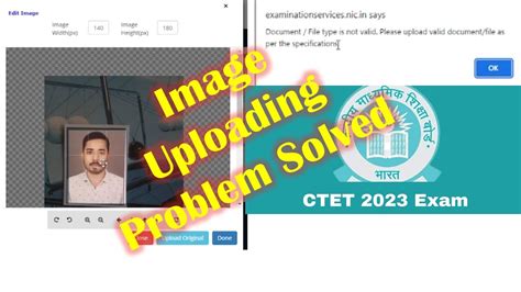 Solution Of Ctet Uploading Problem Please Upload Valid Document File