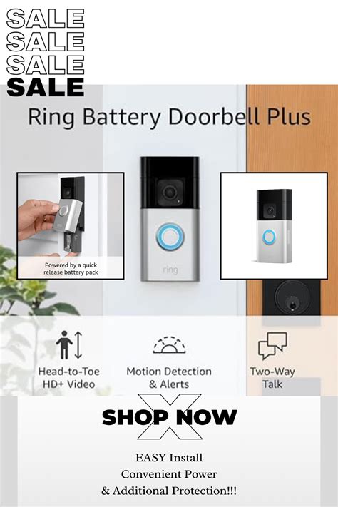 Ring Battery Doorbell Plus | Head-to-Toe HD+ Video, motion detection ...