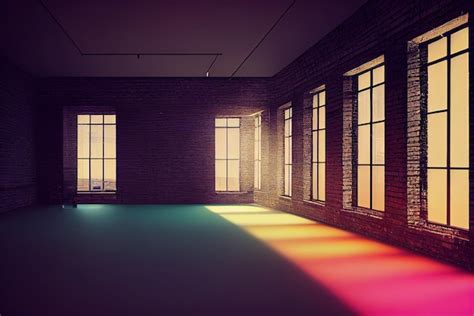 premium photo multicolored night street concept art digital painting