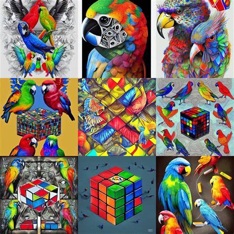 A Beautiful Detailed Illustration Of A Rubik S Cube Stable Diffusion