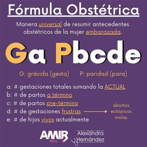 FORMULA OBSTETRICA INTERPRETACION Dra Ale Herzan UDocz