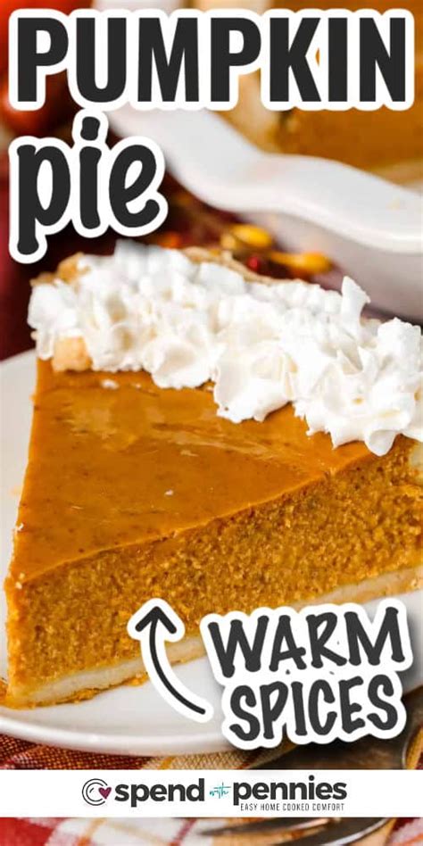 Homemade Pumpkin Pie Recipe Spend With Pennies