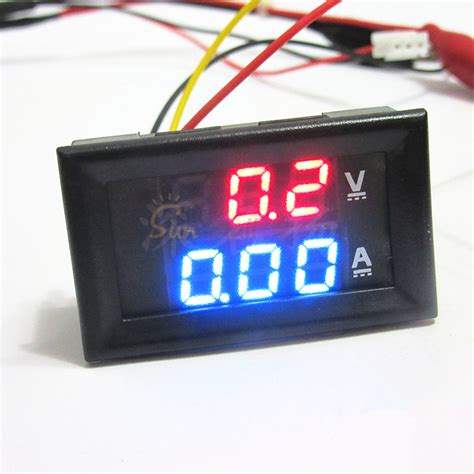 Dc V A Mini Tommer Led Digitalt Voltmeter Amperemeter