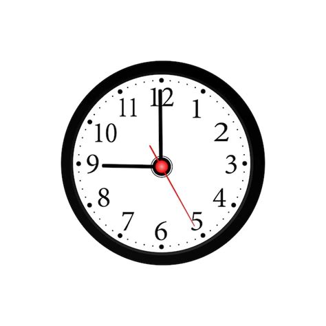 Premium Vector Realistic Illustration Of Wall Clock