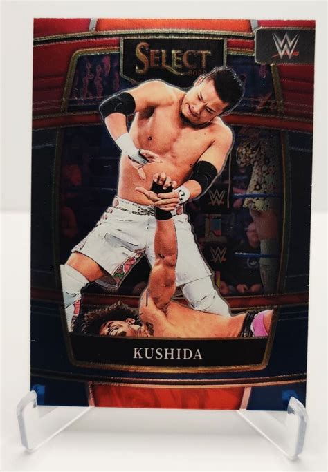 Panini Select Wwe Concourse Red And Blue Kushida Wrestling