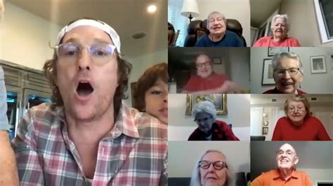 Matthew McConaughey Hosts Zoom Bingo Sesh For Elderly Folk