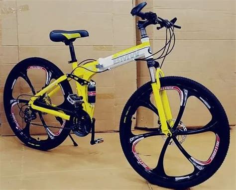 Carbon Steel Bmw X6 Yellow Foldable Cycle Size 26 At Rs 9999 In Surat