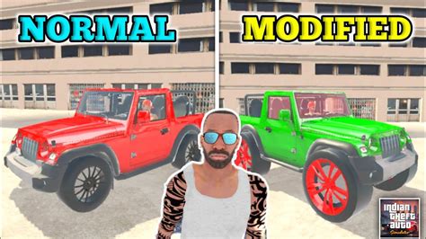 NORMAL VS MODIFIED THAR Indian Theft Auto Indian Bike Driving 3d