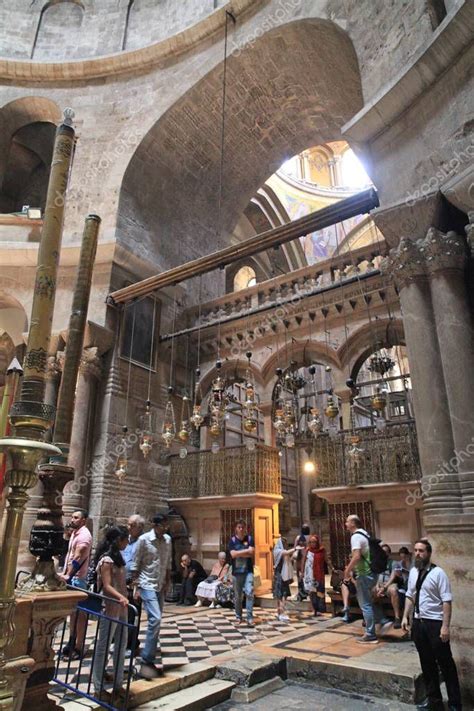 Interior De La Iglesia Del Santo Sepulcro Jerusal N Iglesia De La